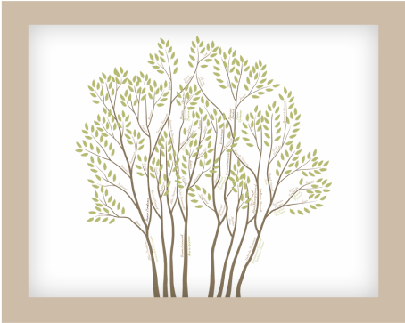 Схема семейного древа на 4-6 поколений.